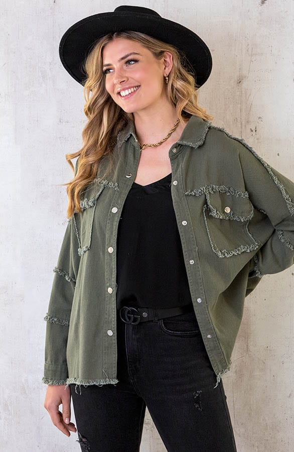 Embroidery Boho Jacket Army – shoparchief, foto 7