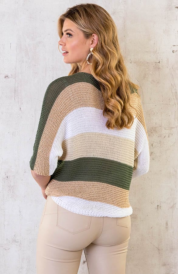 Lurex Gehaakte Strepen Top Army – shoparchief, foto 8