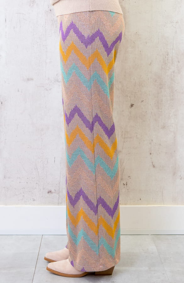 Lurex Pants Beige – shoparchief, foto 2