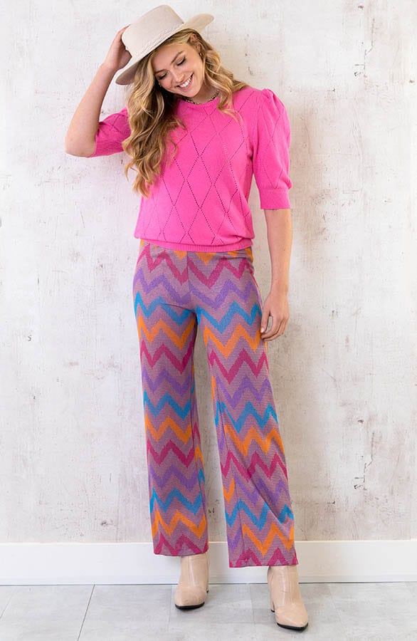Lurex Pants Pink – shoparchief, foto 4