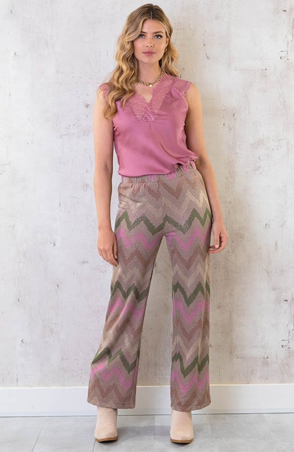Lurex Pants Camel – shoparchief, foto 5