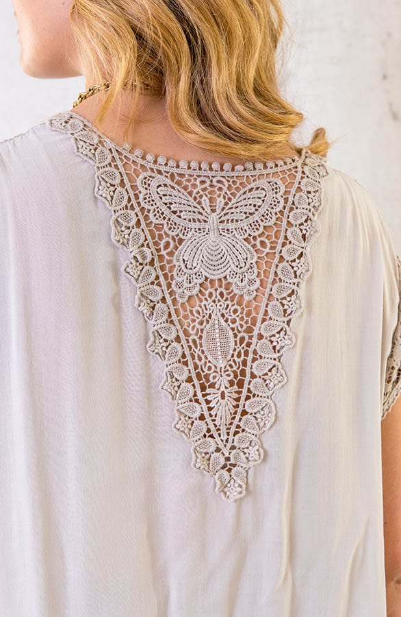 Oversized Top Met Kant Beige – shoparchief, foto 5