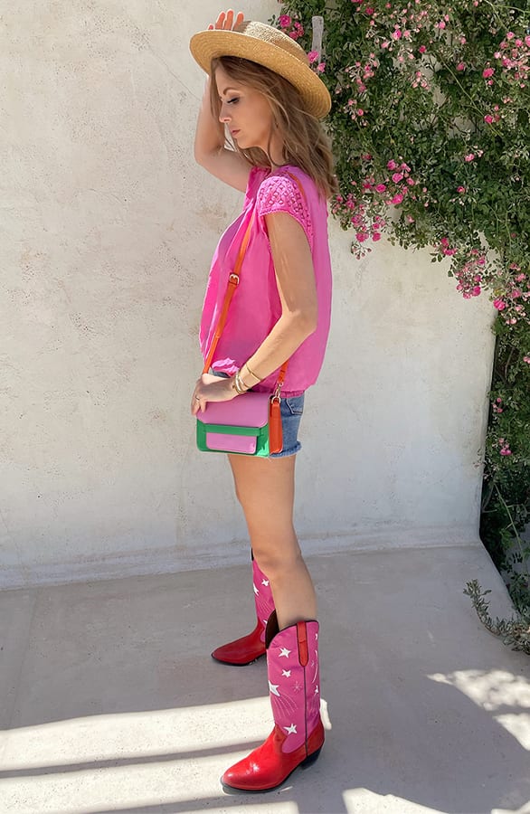 Oversized Top Met Kant Roze – shoparchief, foto 3