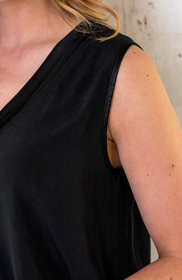 Viscose Marant Lulu Top  Zwart – shoparchief, foto 4