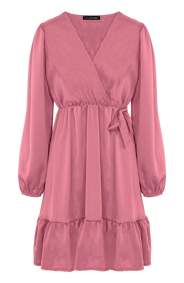 Flawless Ruffle Jurk Dust Roze – shoparchief, foto 8