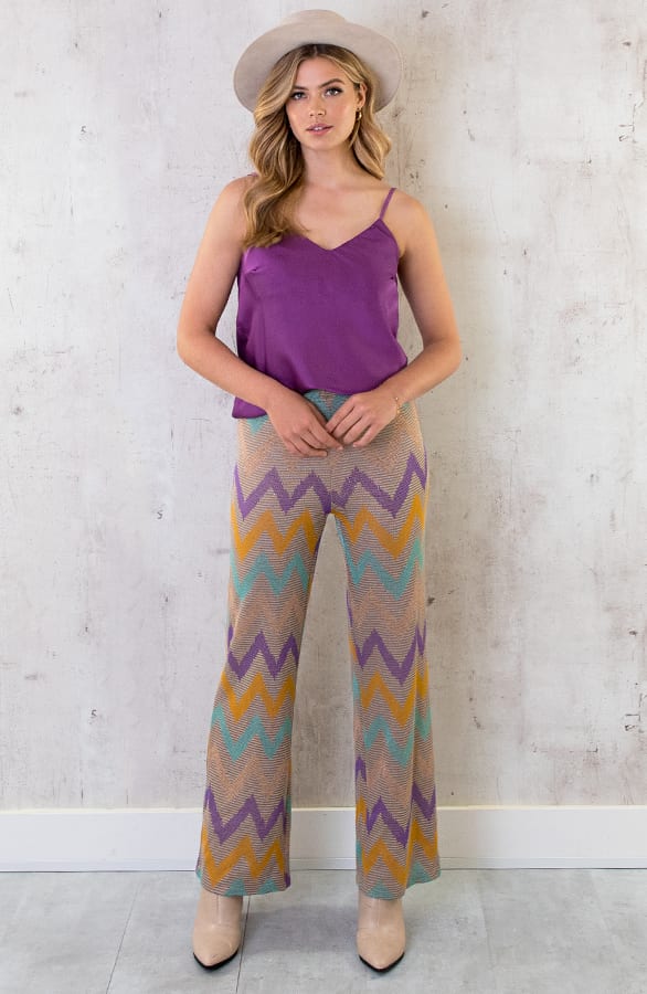 Lurex Pants Beige – shoparchief, foto 6