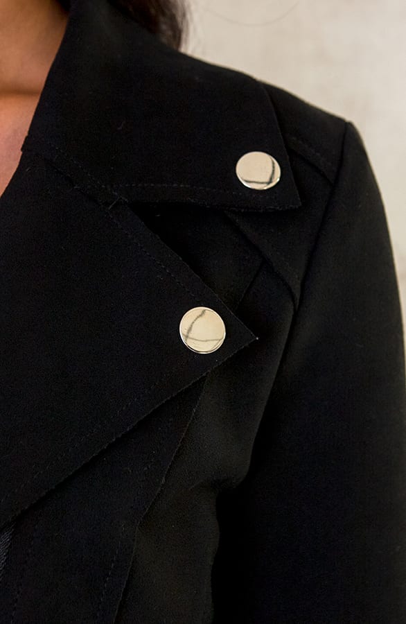 Biker Jacket Suede Schwarz, Shoparchiv, Foto 6