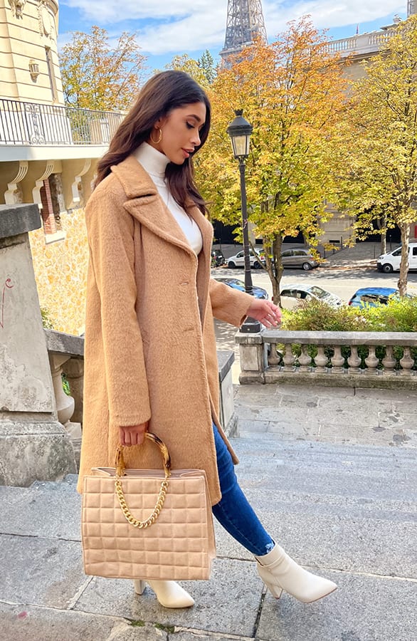 Classy Trenchcoat Camel – shoparchief, foto 7