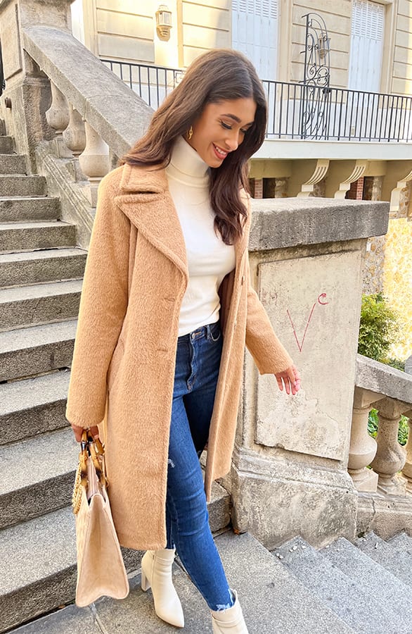 Classy Trenchcoat Camel – shoparchief, foto 8