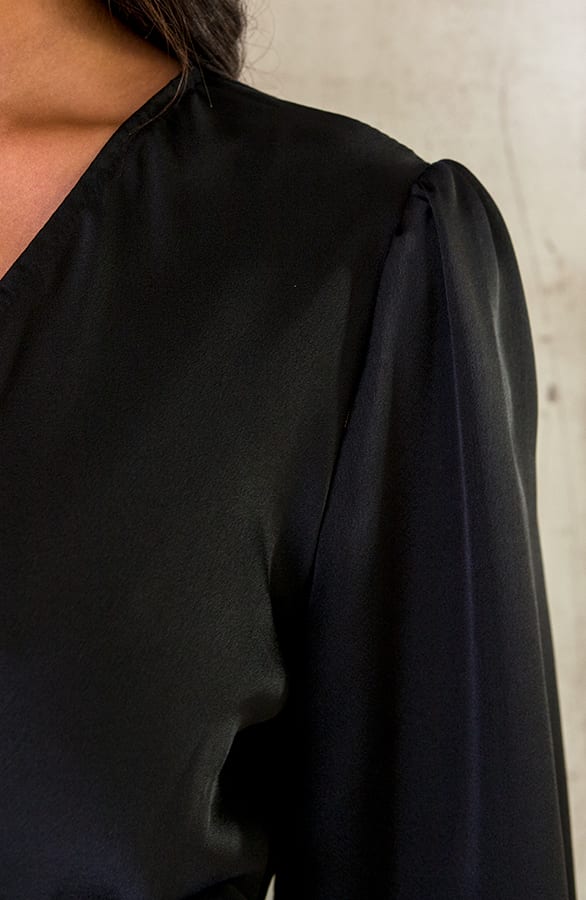 Flawless Ruffle Jurk Black – shoparchief, foto 5