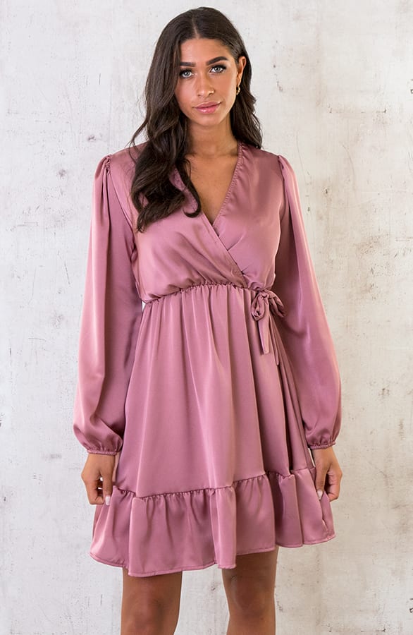 Flawless Ruffle Jurk Dust Roze – shoparchief, foto 1