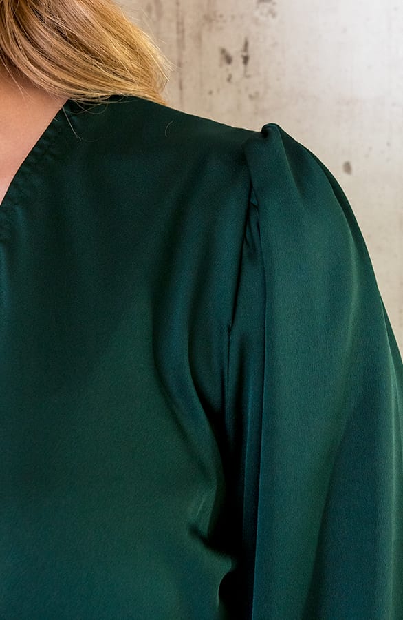Flawless Ruffle Jurk Smaragd – shoparchief, foto 6