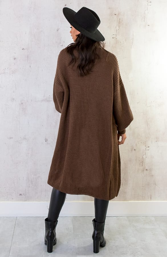 Gebreid Vest Met Zakken Choco – shoparchief, foto 5