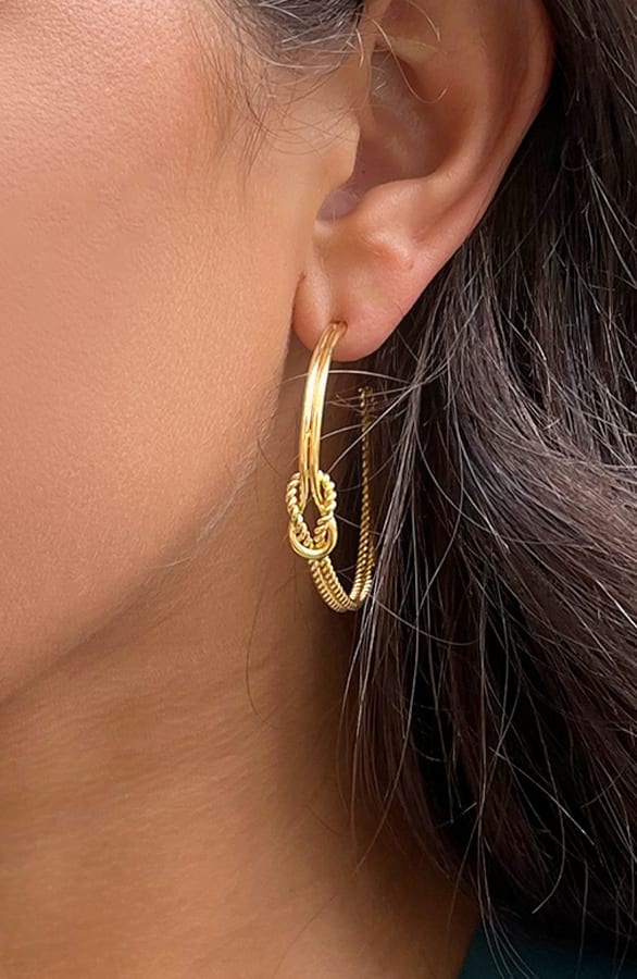 Knot Hoops Gold – shoparchief, foto 1