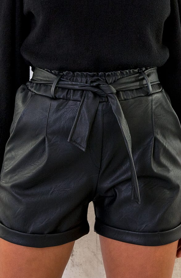 Leren Shorts Met Strik – shoparchief, foto 1