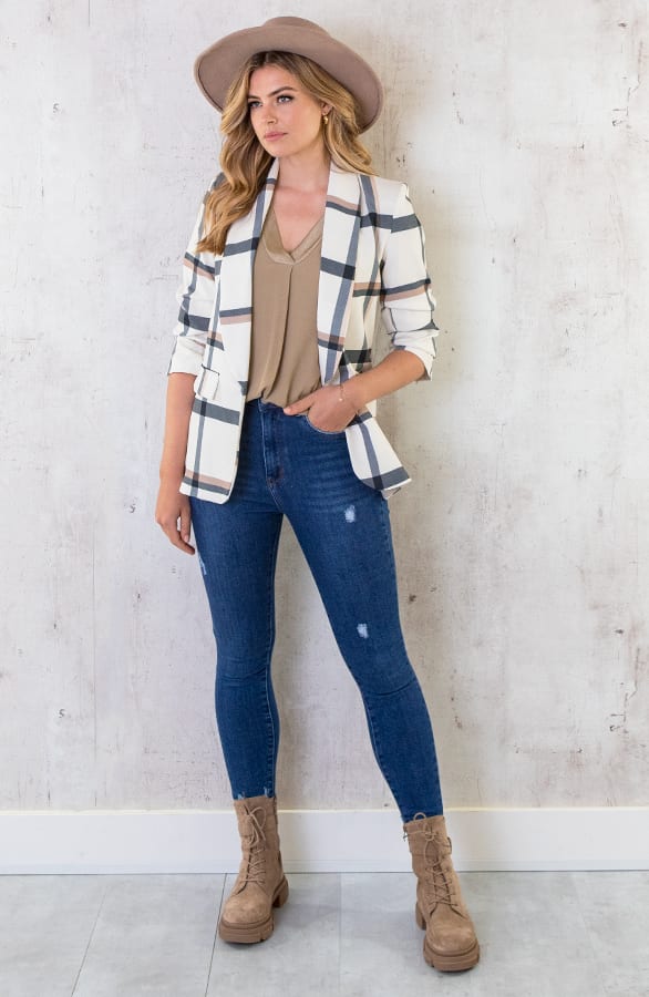 Limited Blazer Geblokt – shoparchief, foto 6