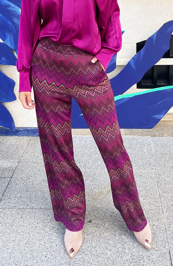 Lurex Pants Magenta – shoparchief, foto 1