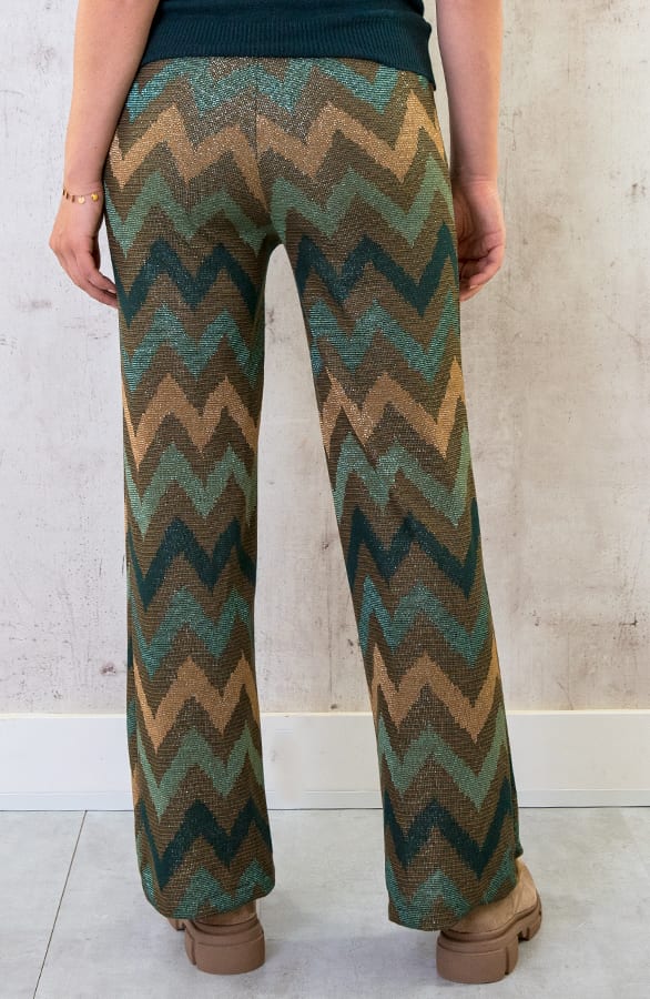 Lurex Pants Smaragd – shoparchief, foto 3