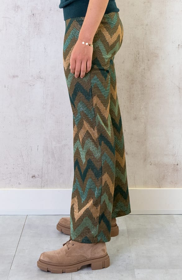 Lurex Pants Smaragd – shoparchief, foto 2
