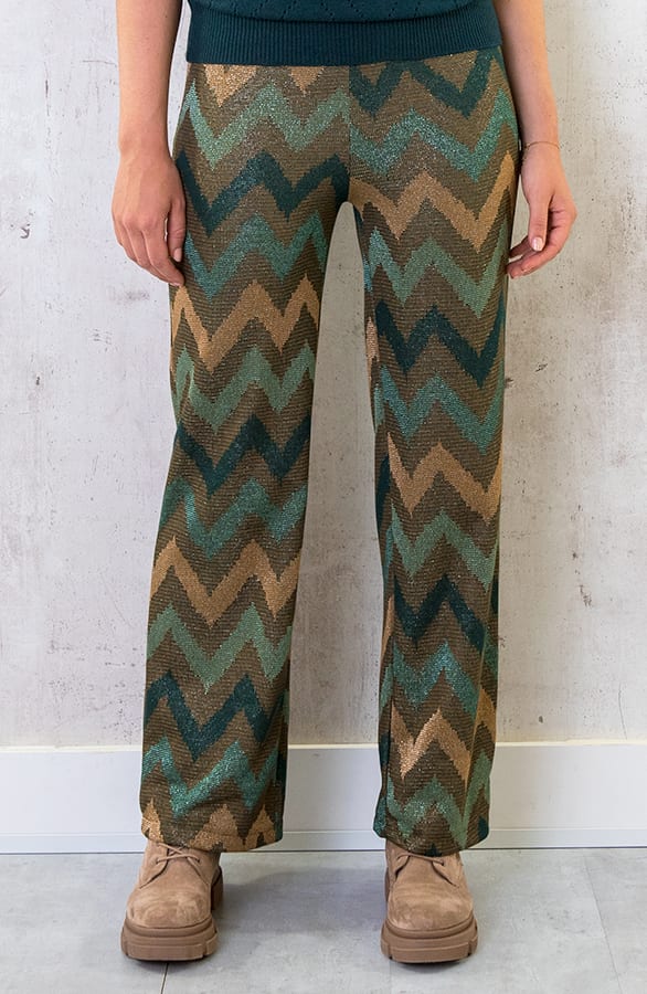 Lurex Pants Smaragd – shoparchief, foto 1