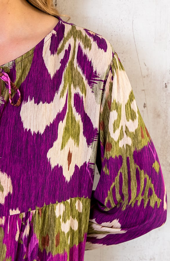 Maxi Dress Limited Print Magenta – shoparchief, foto 6