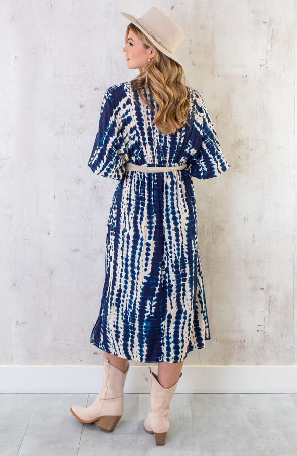 Midi Jurk Met Print Marine – shoparchief, foto 5