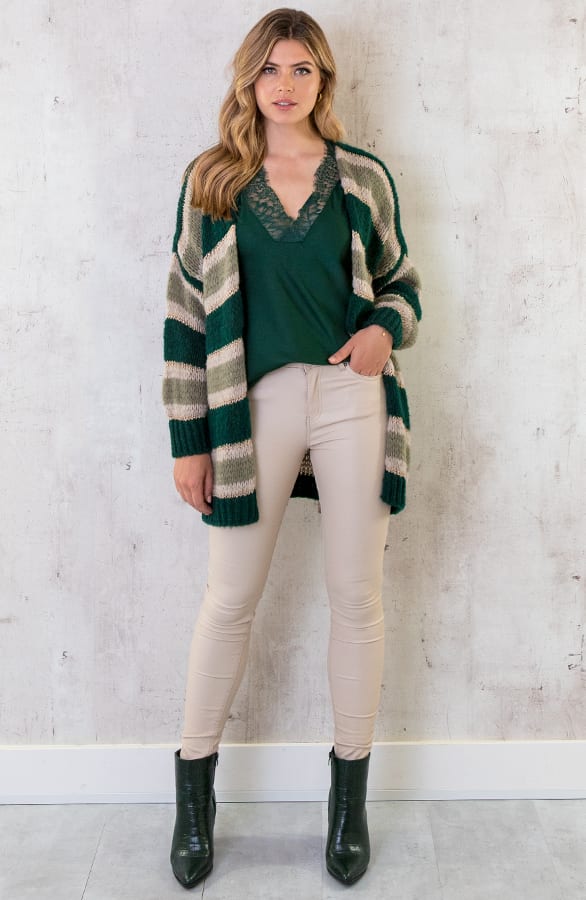 Kanten Silk Top Smaragd – shoparchief, foto 7