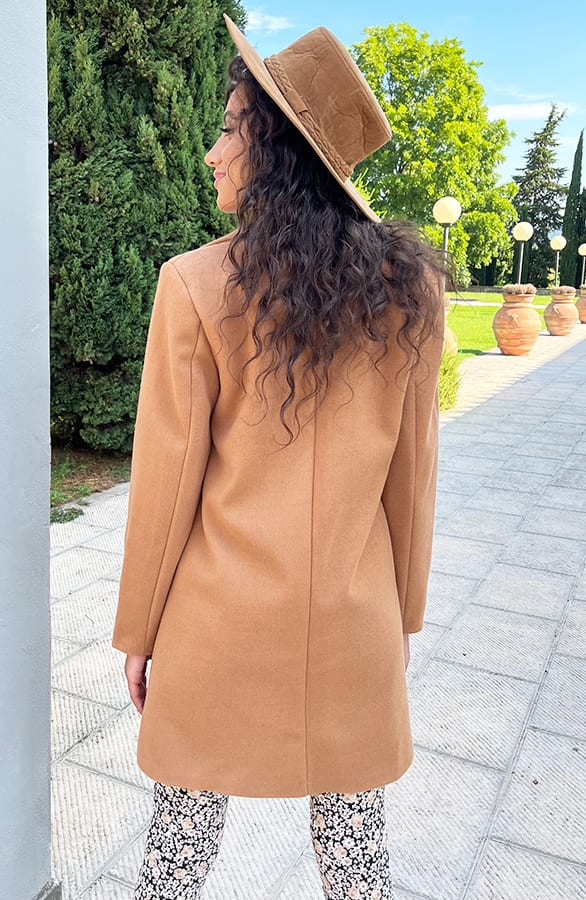 Midi Trenchcoat Camel – shoparchief, foto 8