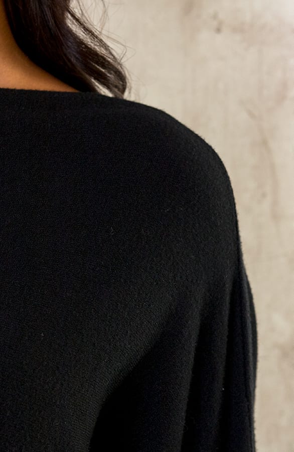 Oversized Soft Pullover Schwarz, Foto 11
