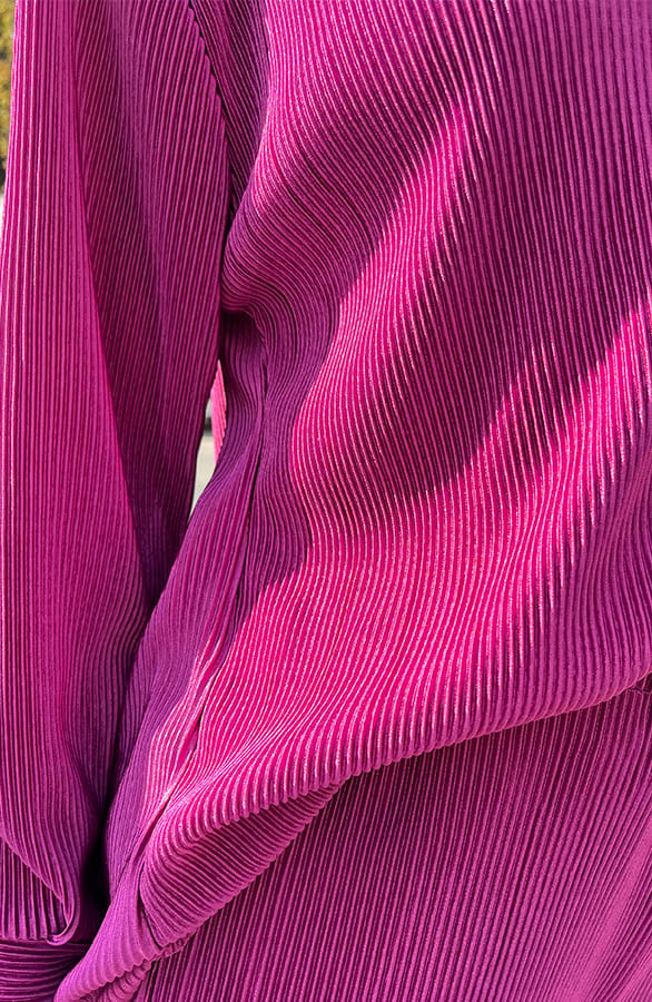 Plissé Blouse Magenta – shoparchief, foto 6