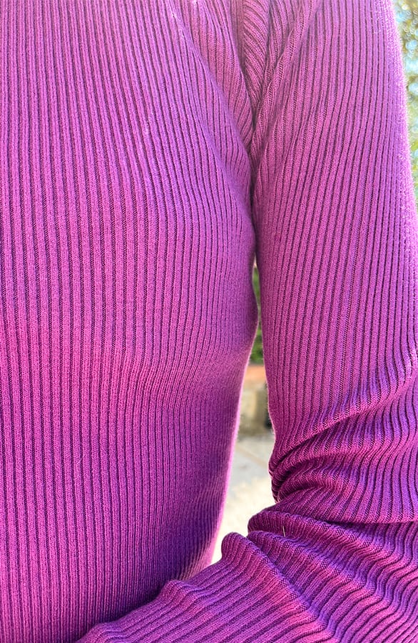 Round Neck Stretch Dress Magenta – shoparchief, foto 6