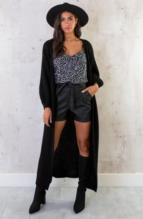 Silk Touch Cheetah Top Black – shoparchief, foto 7