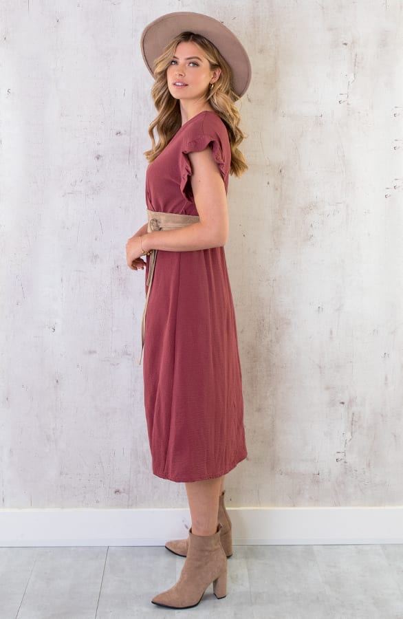 St. Tropez Jurk Midi Dust Roze 2.0 – shoparchief, foto 3