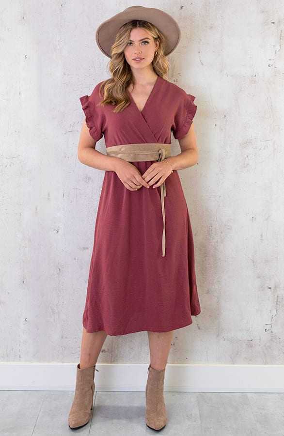 St. Tropez Jurk Midi Dust Roze 2.0 – shoparchief, foto 1