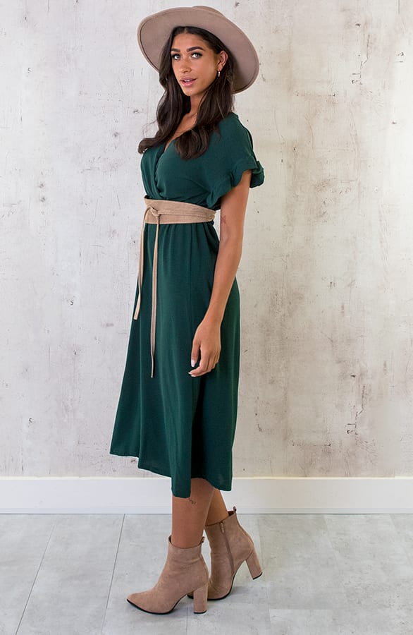 St. Tropez Jurk Midi Smaragdgroen 2.0 – shoparchief, foto 3