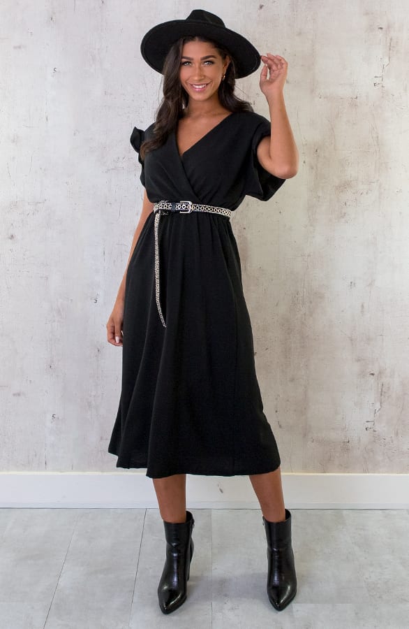 St. Tropez Jurk Midi Zwart 2.0 – shoparchief, foto 1