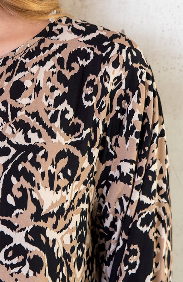 Tuniek Print Zwart Beige – shoparchief, foto 6