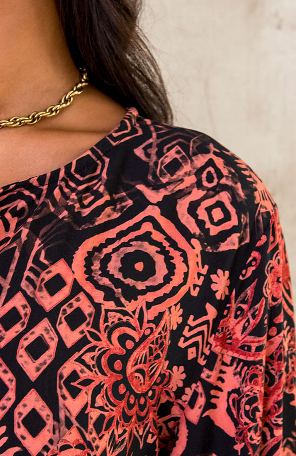 Tuniek Print Zwart Koraal – shoparchief, foto 6