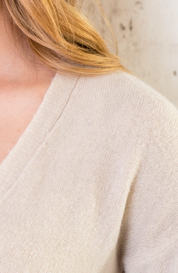 Ultra Soft Wikkel Vest Beige – shoparchief, foto 5