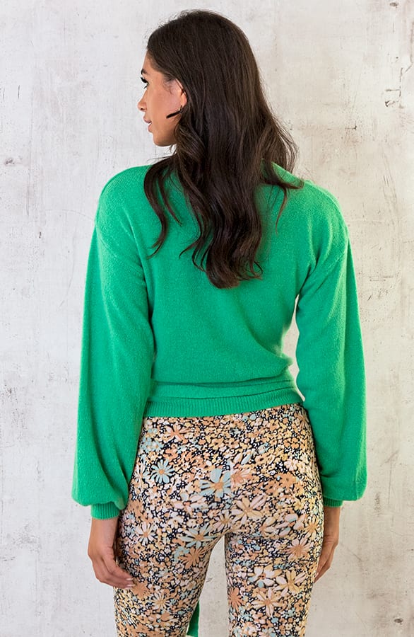 Ultra Soft Wikkel Vest Bright Green – shoparchief, foto 4