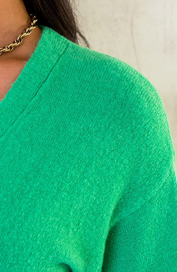 Ultra Soft Wikkel Vest Bright Green – shoparchief, foto 5