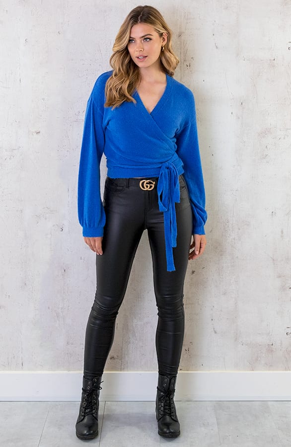 Ultra Soft Wikkel Vest Kobalt – shoparchief, foto 6