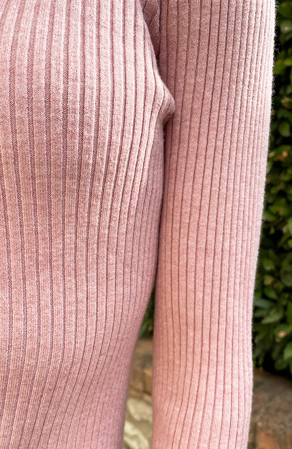 V Neck Stretch Dress Roze – shoparchief, foto 8