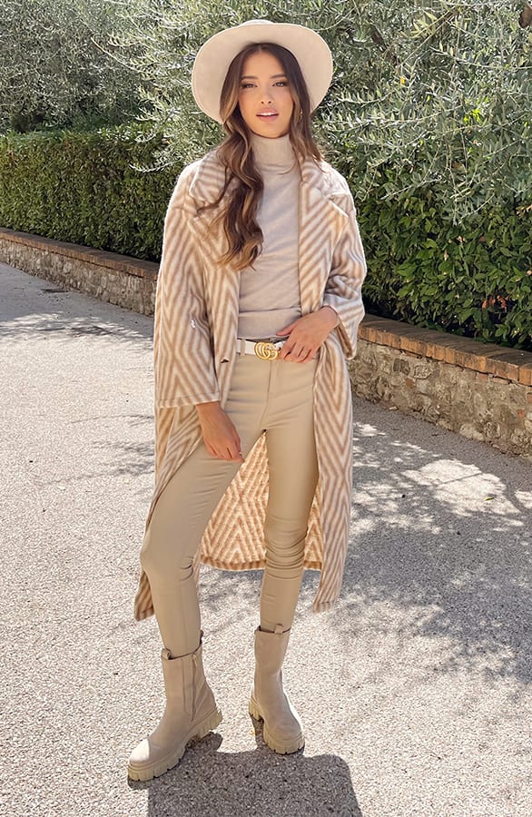 Woven Jas Zigzag Beige – shoparchief, foto 9