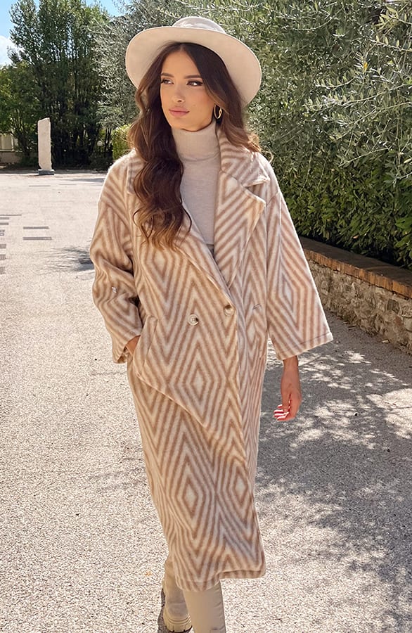 Woven Jas Zigzag Beige – shoparchief, foto 2