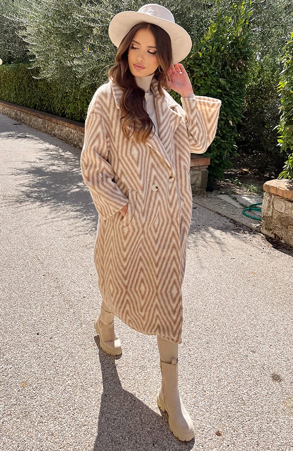 Woven Jas Zigzag Beige – shoparchief, foto 4