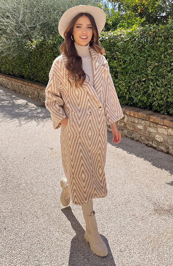 Woven Jas Zigzag Beige – shoparchief, foto 5