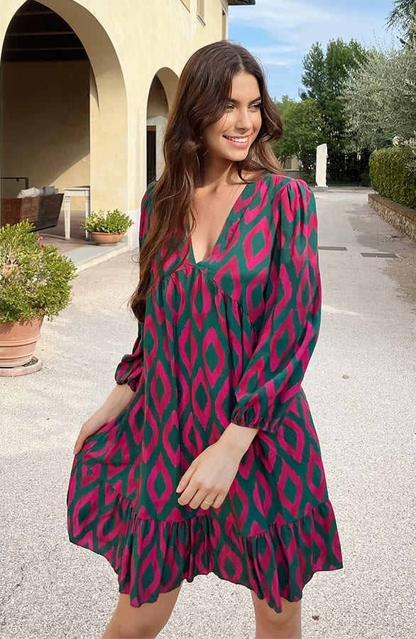 Aztec Tuniek Groen Roze – shoparchief, foto 5