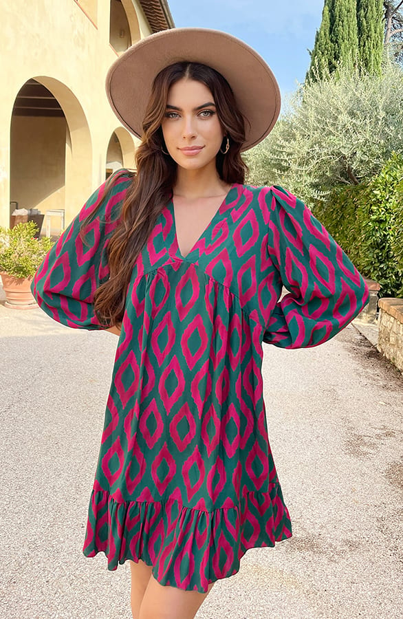 Aztec Tuniek Groen Roze – shoparchief, foto 9