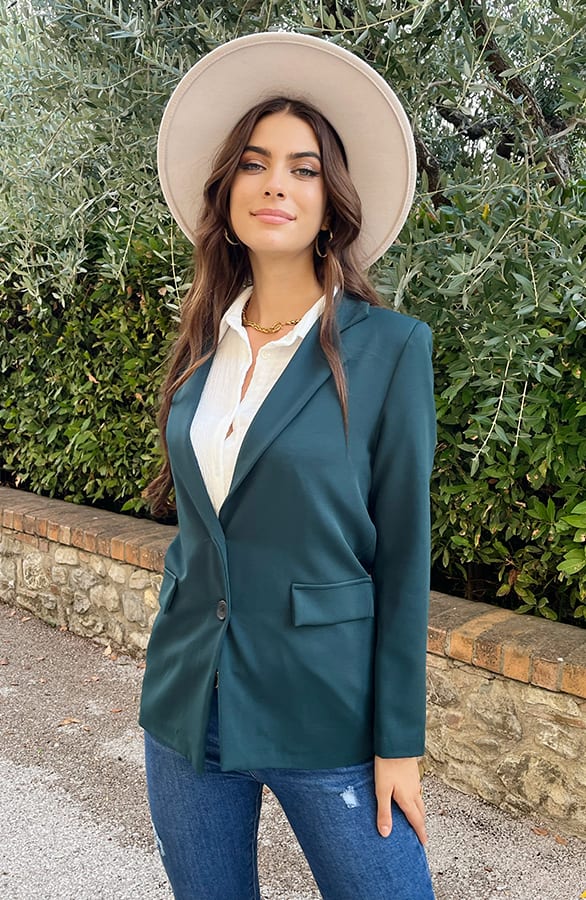 Classic Blazer Smaragd – shoparchief, foto 7